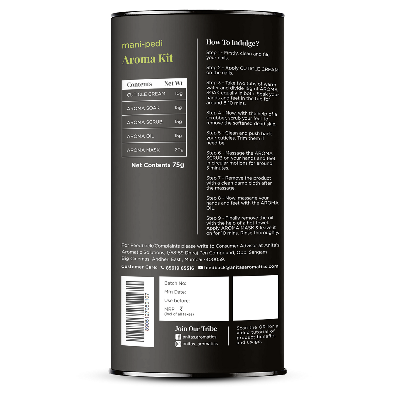 Aroma Kit Manicure & Pedicure Anita's Aromatics